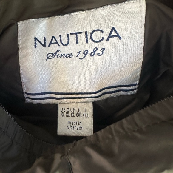 Nautica 2 in 1 purple black XL reversible puffer hooded jacket winter cold‎ - Picture 5 of 8